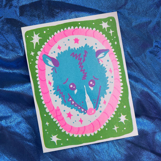 Opossum Cutie Riso Print