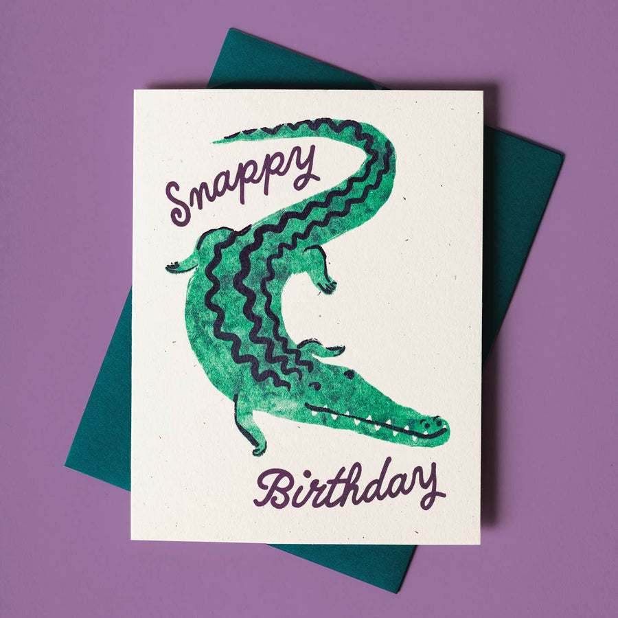Snappy Birthday - Risograph Card