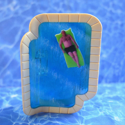 Tony in the Pool Hair Claw