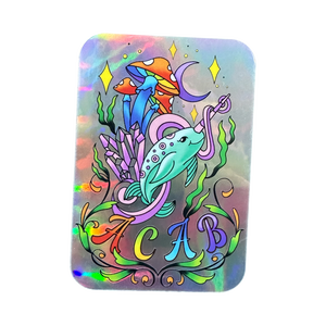 Holographic Narwhal Sticker