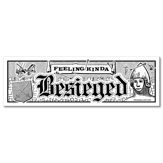 Feeling Kinda Besieged Bumper Sticker