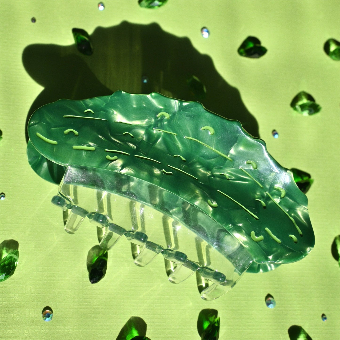 Pickle Hair Claw Clip