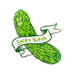 Salty Bitch Pickle Sticker