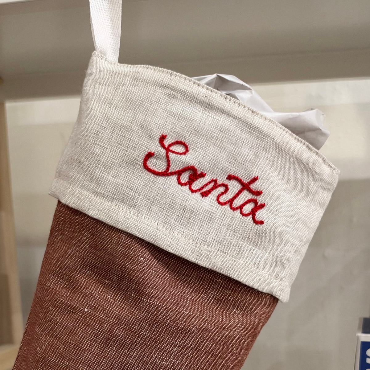 Custom Chainstitch Christmas Stocking