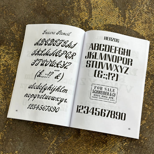 Stencil Alphabets Book