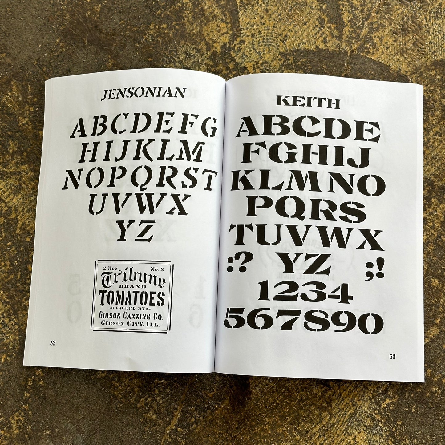 Stencil Alphabets Book