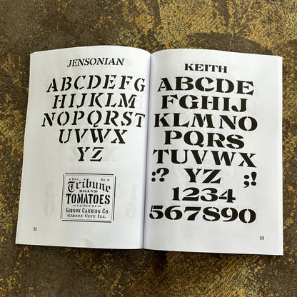 Stencil Alphabets Book