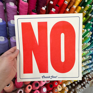 NO Thank You! Riso Print