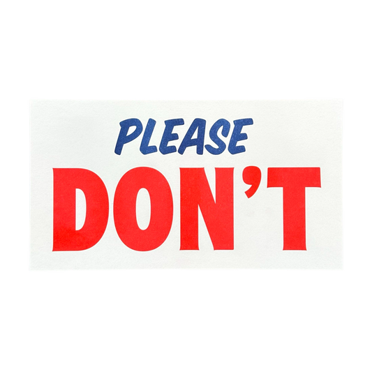 Please Don't Riso Print