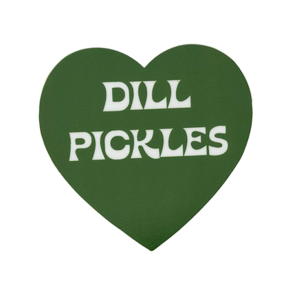 Dill Pickles Heart Sticker