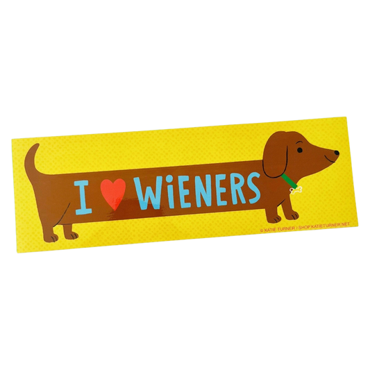 I Love Wieners - Bumper Sticker