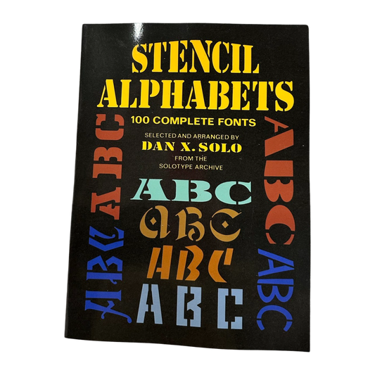 Stencil Alphabets Book