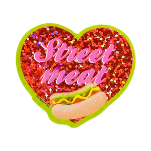 Street Meat Glitter Sticker
