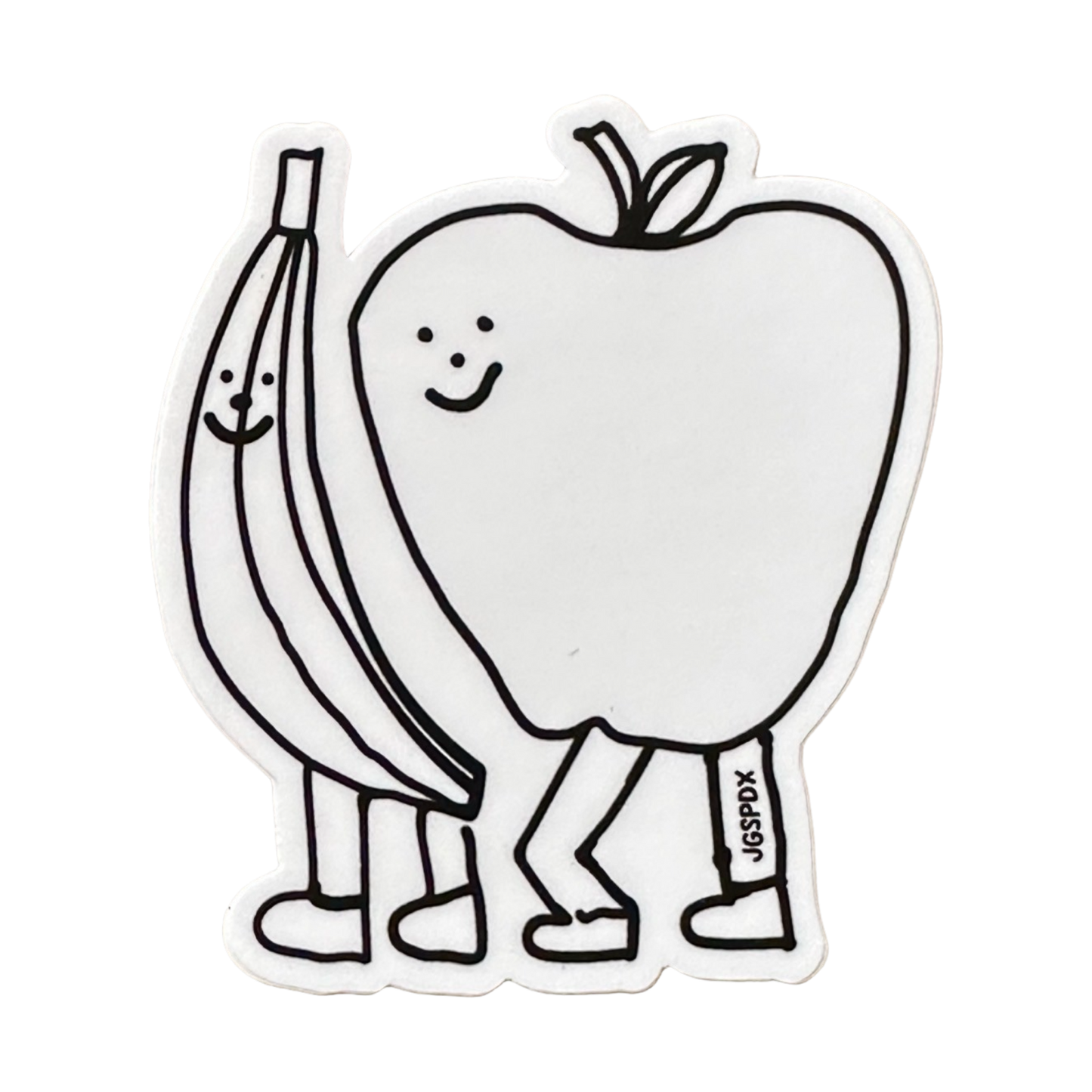 Apple and Banana Sticker