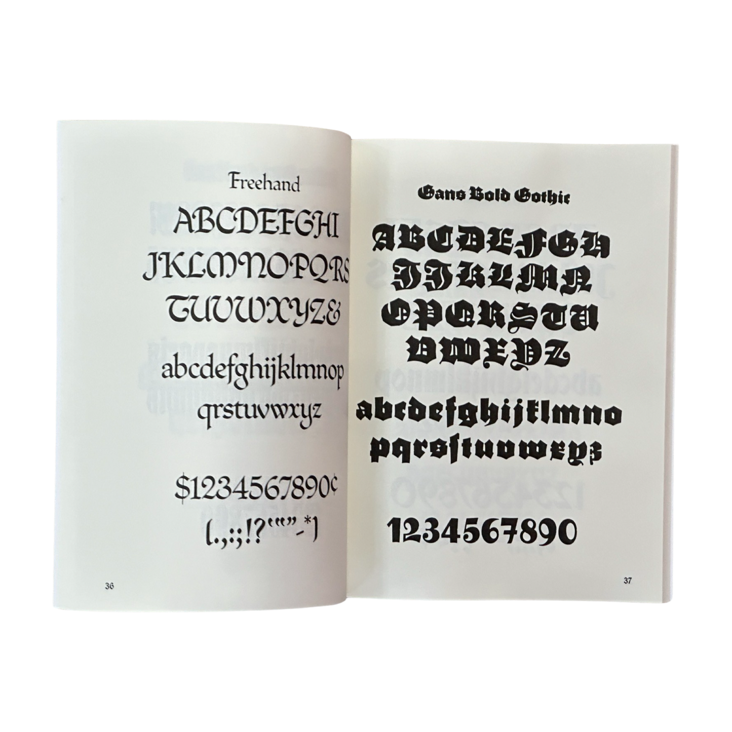 Gothic And Old English Alphabets