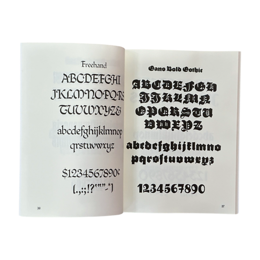 Gothic And Old English Alphabets