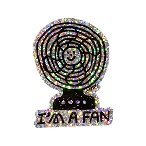 I'm A Fan Glitter Sticker