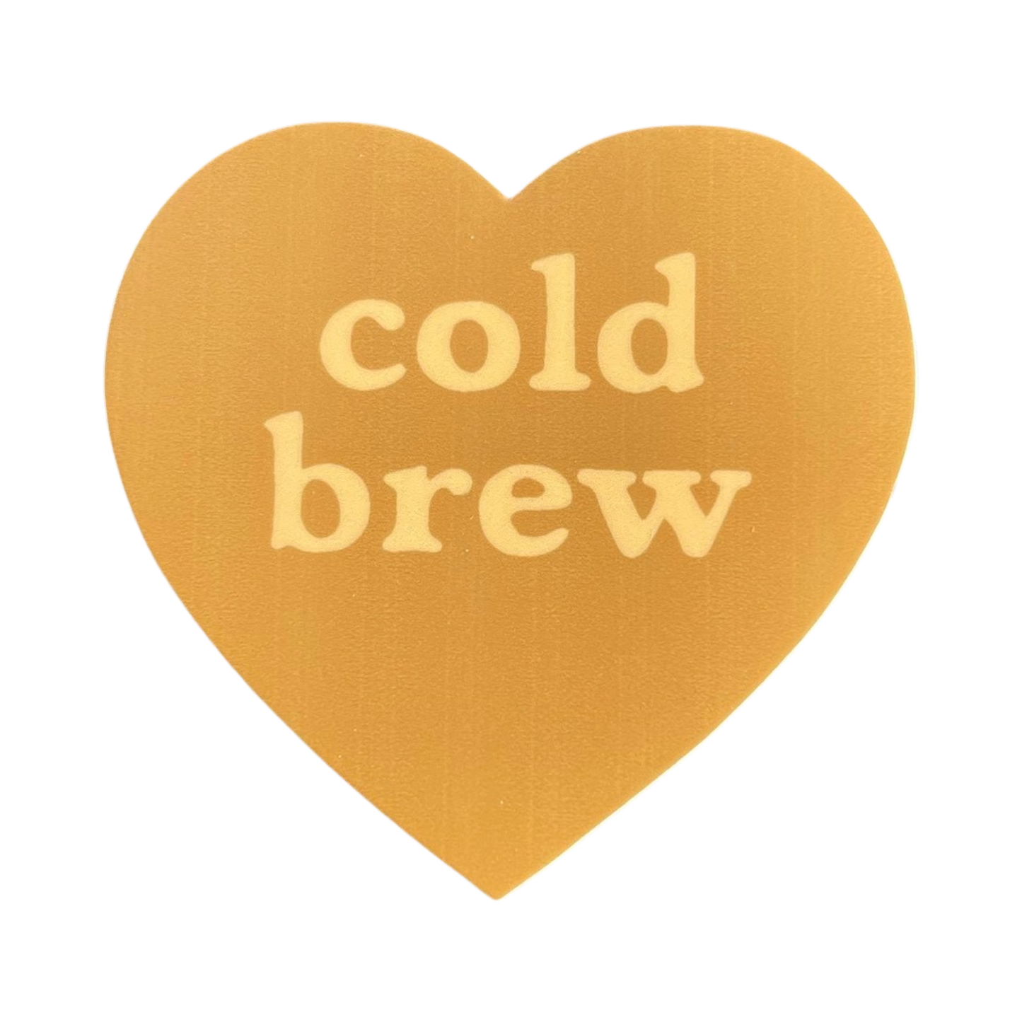 Cold Brew Heart Sticker