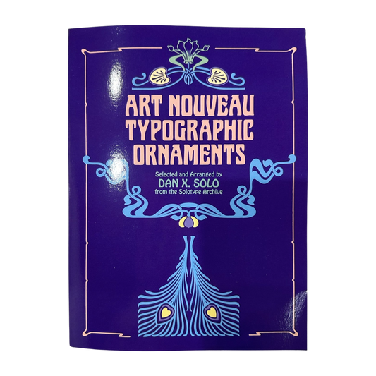 Art Nouveau Typographic Ornaments Book