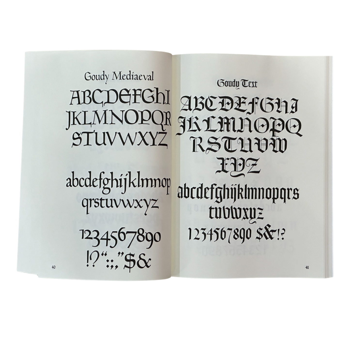 Gothic And Old English Alphabets