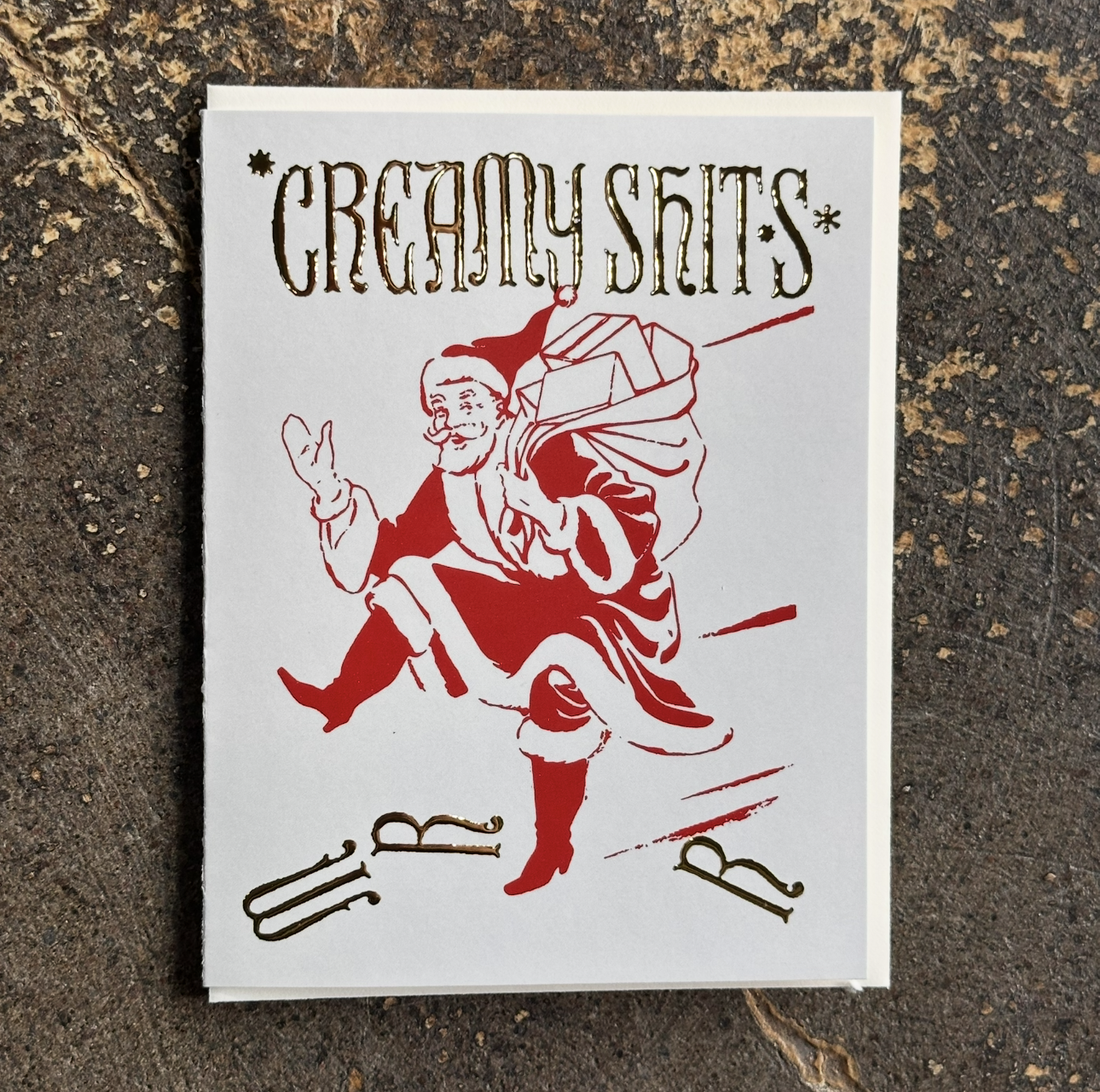 Creamy Shits Merry Christmas Card