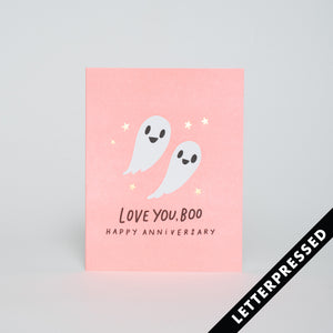 Love You Boo Anniversary Card