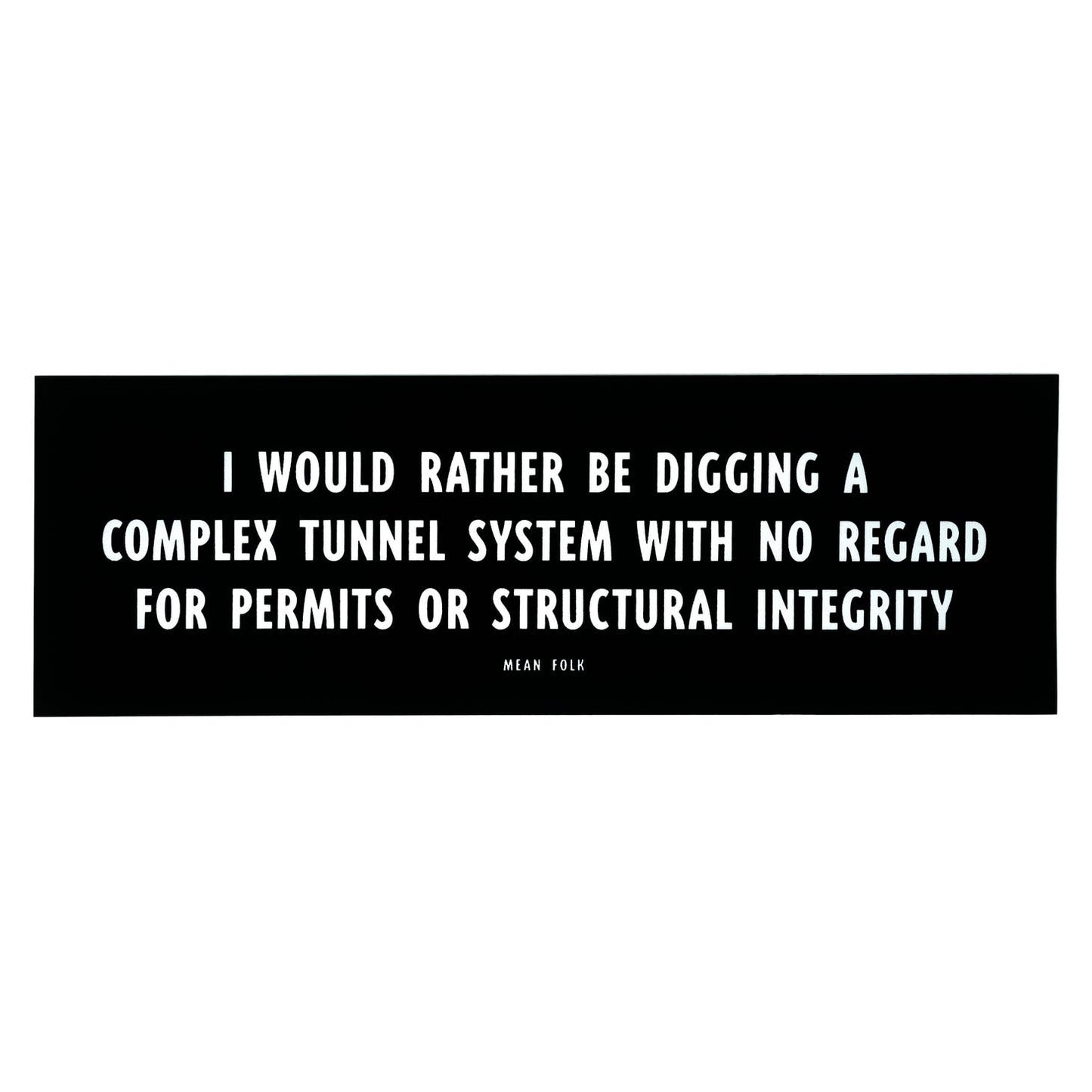 Complex Tunnel Bumper Sticker