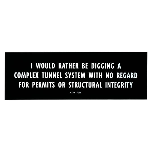 Complex Tunnel Bumper Sticker