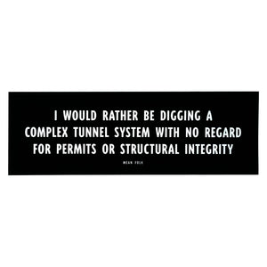 Complex Tunnel Bumper Sticker