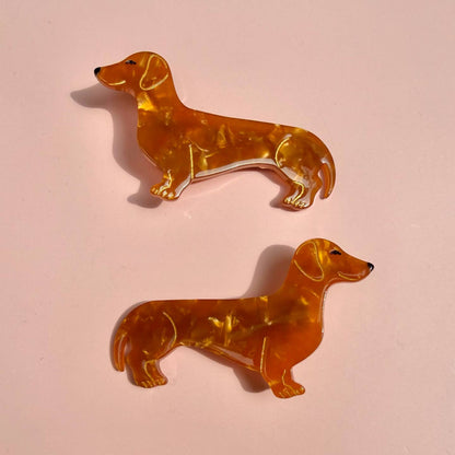 Dachshund Hair Clip Set