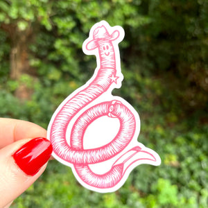 Cowboy Worm Sticker Augury Press