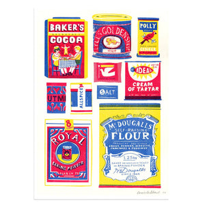 A3 Baking  Collection Riso Print