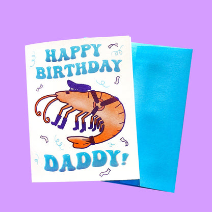 Happy Birthday Daddy! Shrimp Card