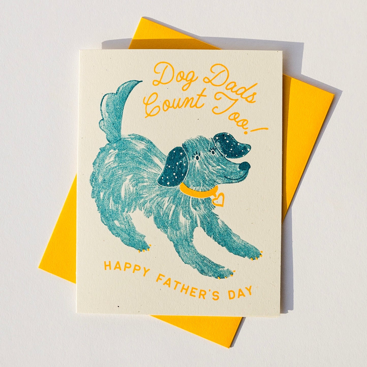 Dog Dads Count Too - Risograph Greeting Card
