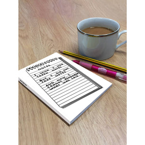 Wish I'd Taken Notes A6 Notebook - David Shrigley