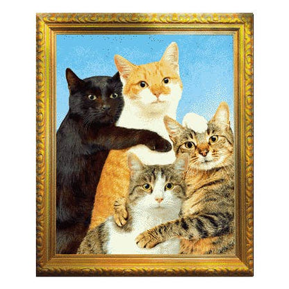 Kitty Family By Toiletpaper Chrome Die-Cut Sticker,