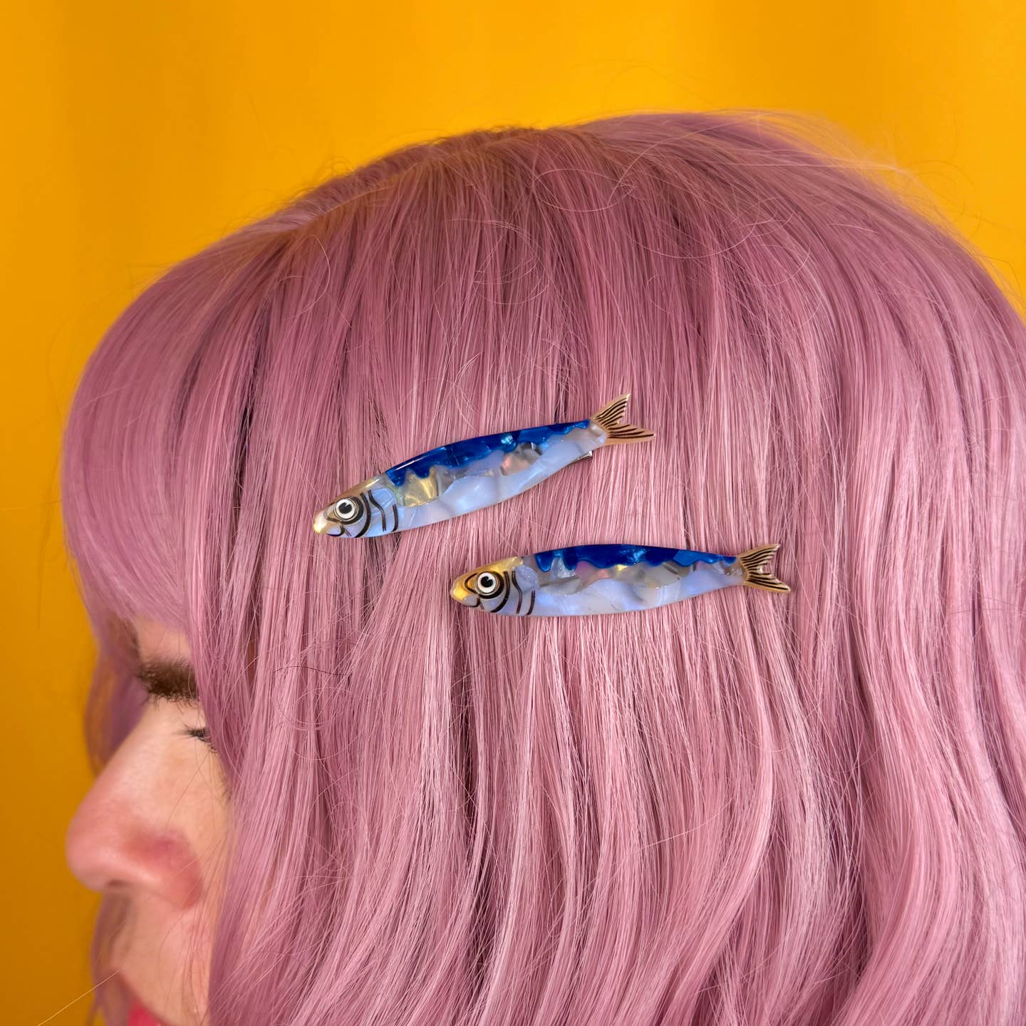 Sardine Hair Clips in mini tin