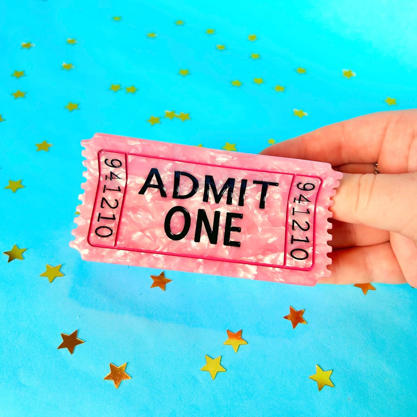 Admit One Ticket Hair Claw