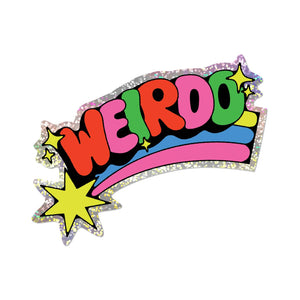 Weirdo Glitter Sticker