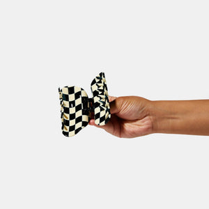 Checker Hair Claw - Black & White