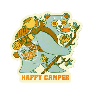 Happy Camper Sticker