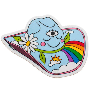 Rainbow Hat Sticker