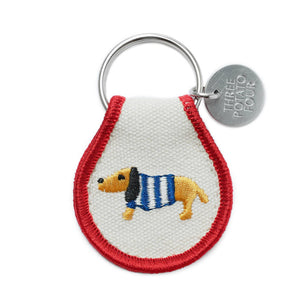 Sweater Dog Keychain