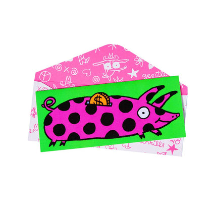 Fuzzy Piggy Bank Card