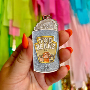 Toe Beanz Glitter Keychain