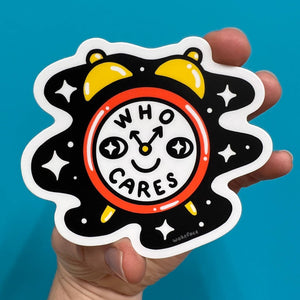 Who Cares? Clock Sticker