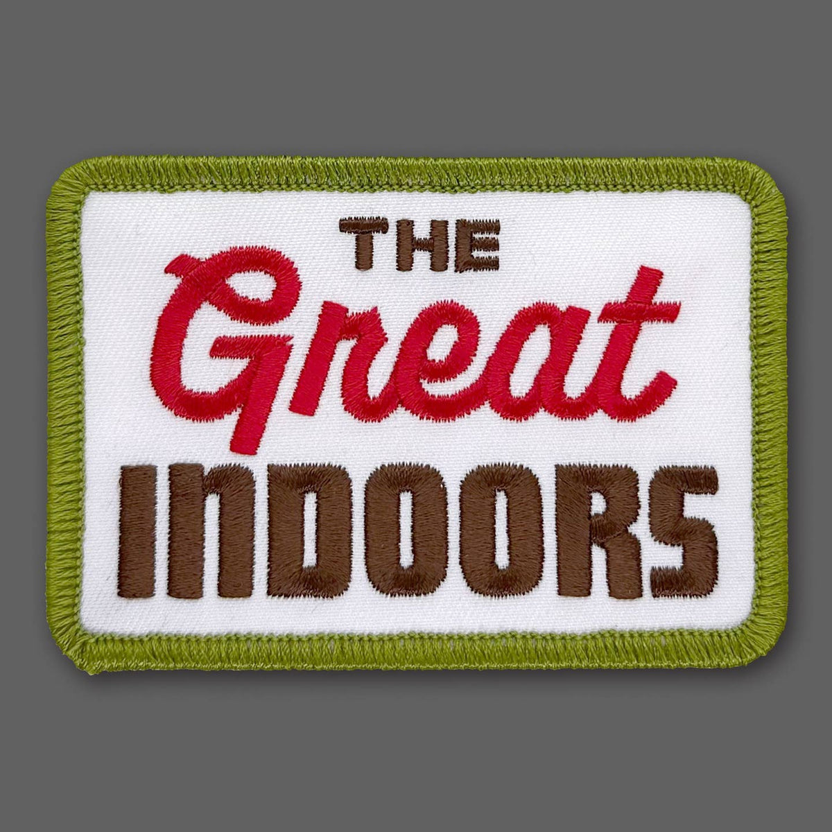 DDC-330 “the Great Indoors - Red/Olive/White” Souvenir Patch
