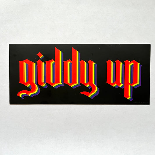Giddy Up Bumper Sticker