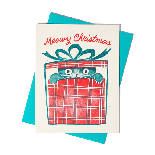 Meowy Christmas Holiday Card