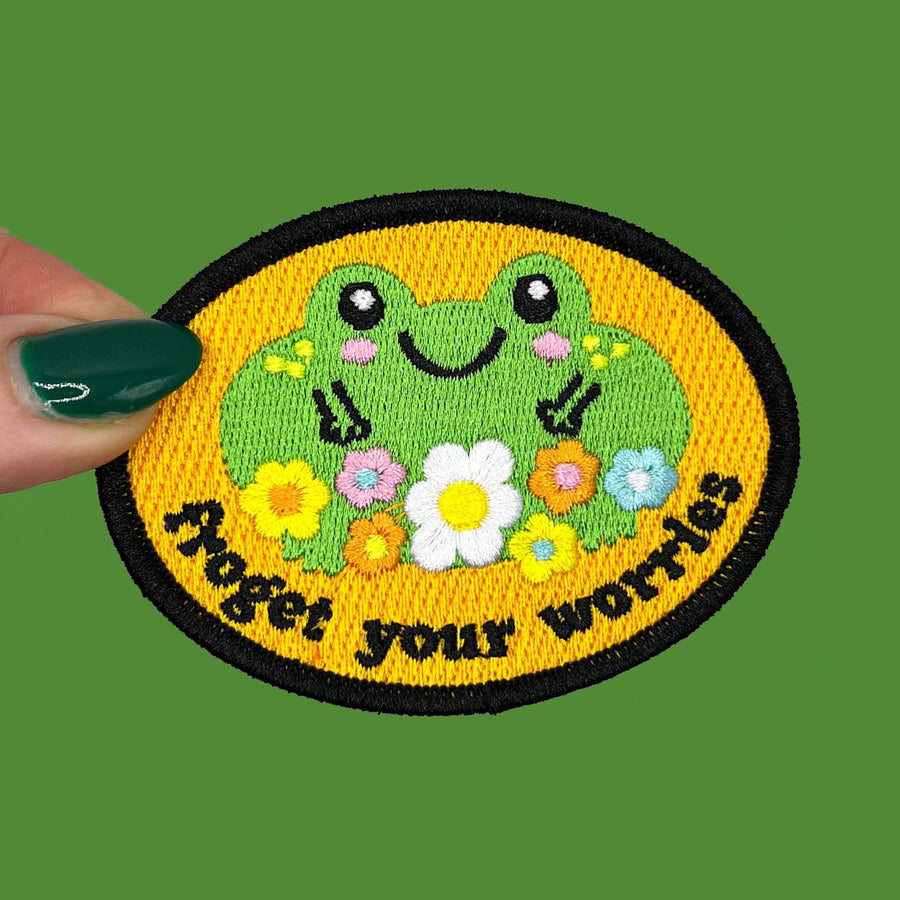 Forget Your Worries Frog Patch